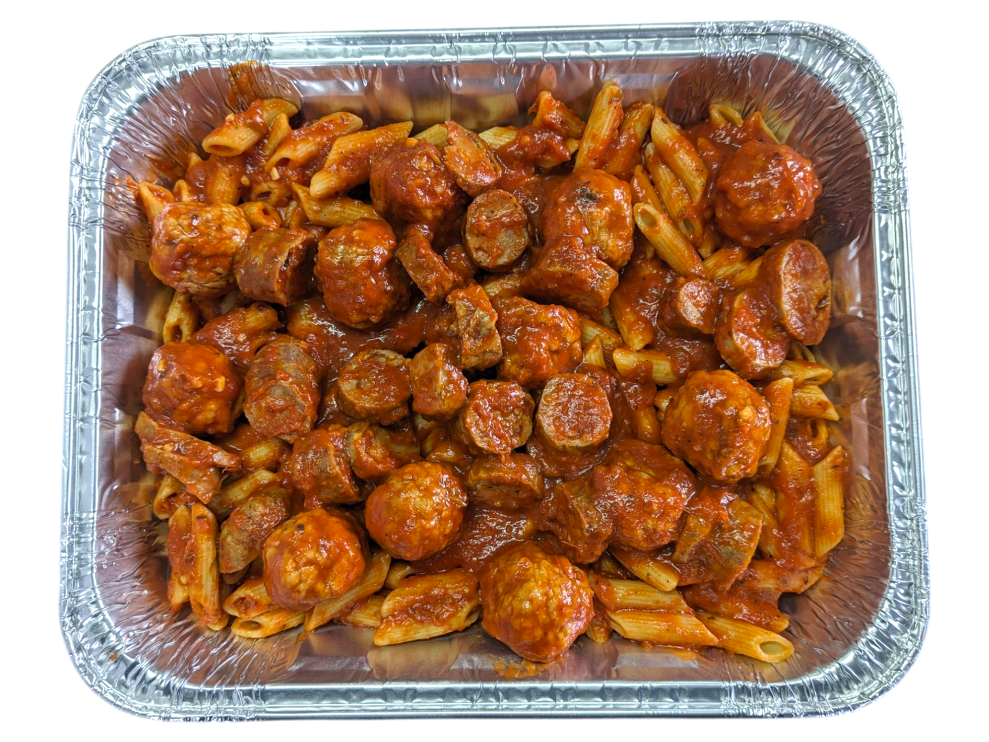 Penne, Sausage, and Meatballs in Tomato Sauce - 2kg