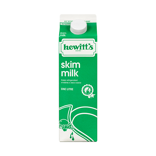 Hewitt's Skim Milk - 1L Carton