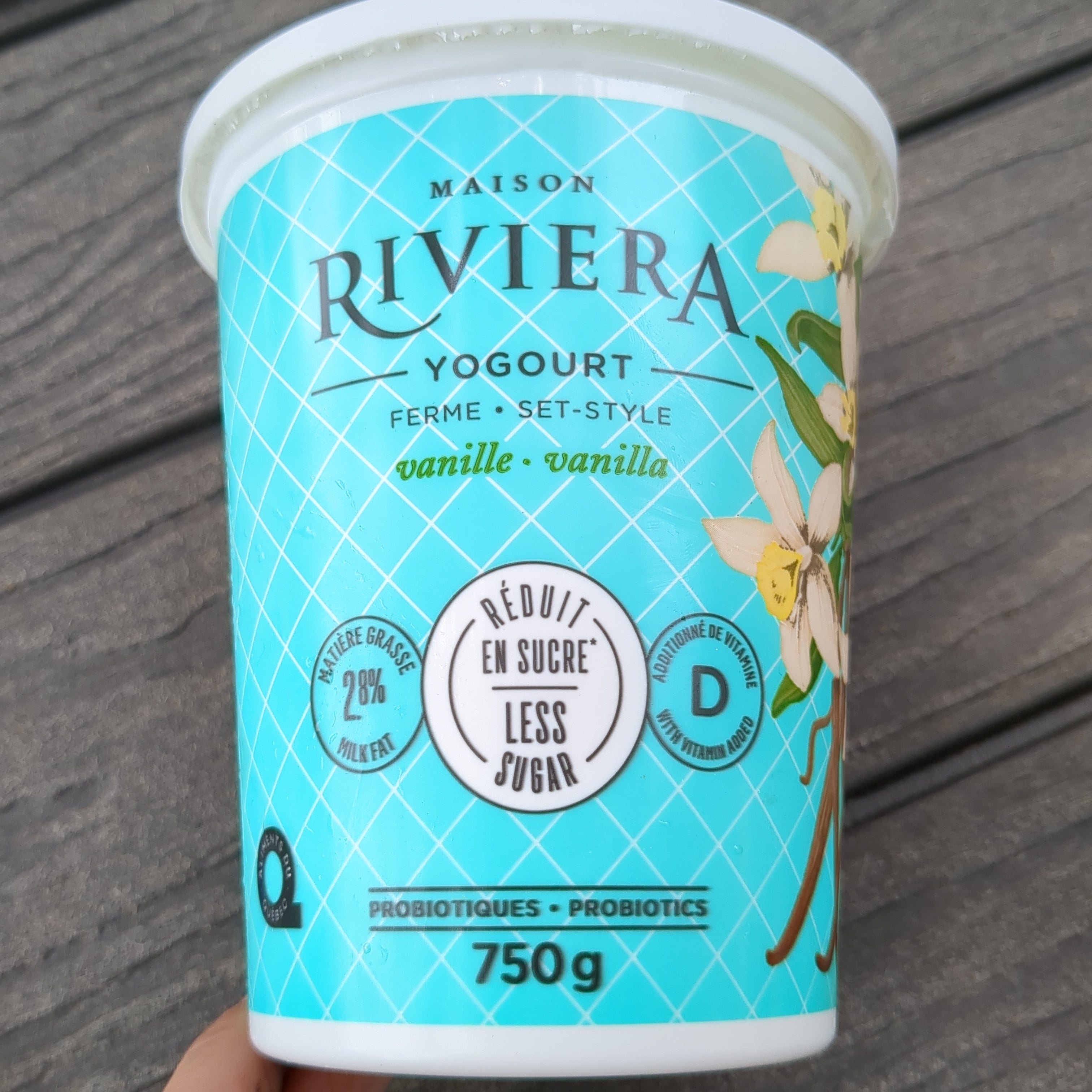 Riviera Vanilla Yogurt 2.8% MF - 750g