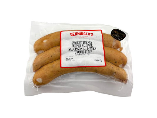 Denninger's Smoked Turkey Pepper Sausages - 325g