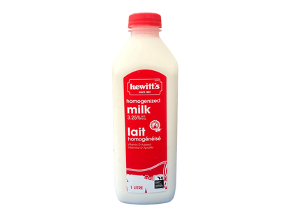 Hewitt's Homogonized Milk 3.25% - 1L Cartons