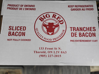 Big Red Bacon Slices- Food Service - 11lbs