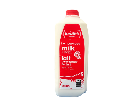 Hewitt's Homogonized Milk 3.25% - 2L Cartons