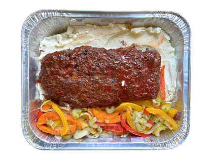Meatloaf with Sautéed Vegetables and mashed potatoes - 2kg