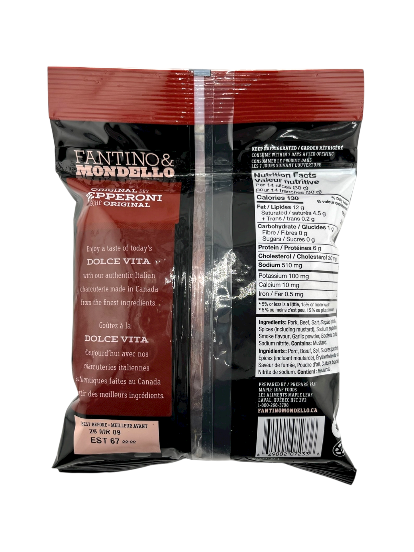 Original Dry Sliced Pepperoni - 200g