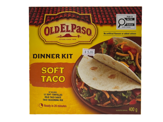 Old El Paso Soft Taco Dinner Kit