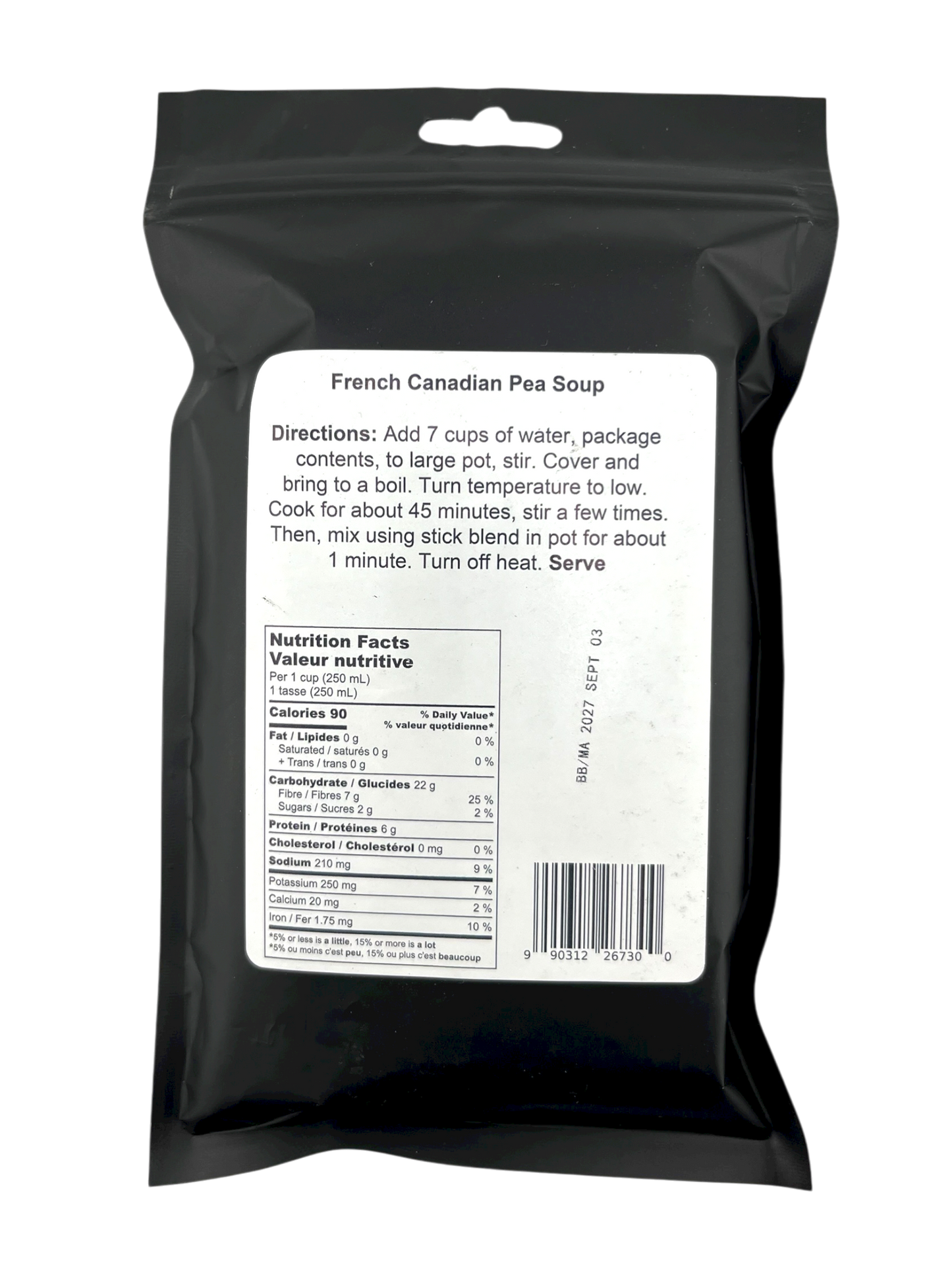 French Canadian Pea Soup Mix