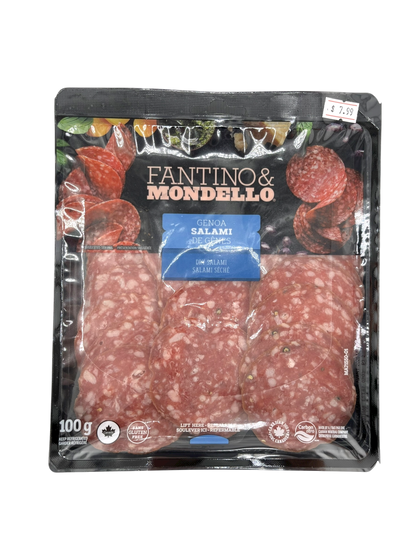 Sliced Genoa Salami - 100g