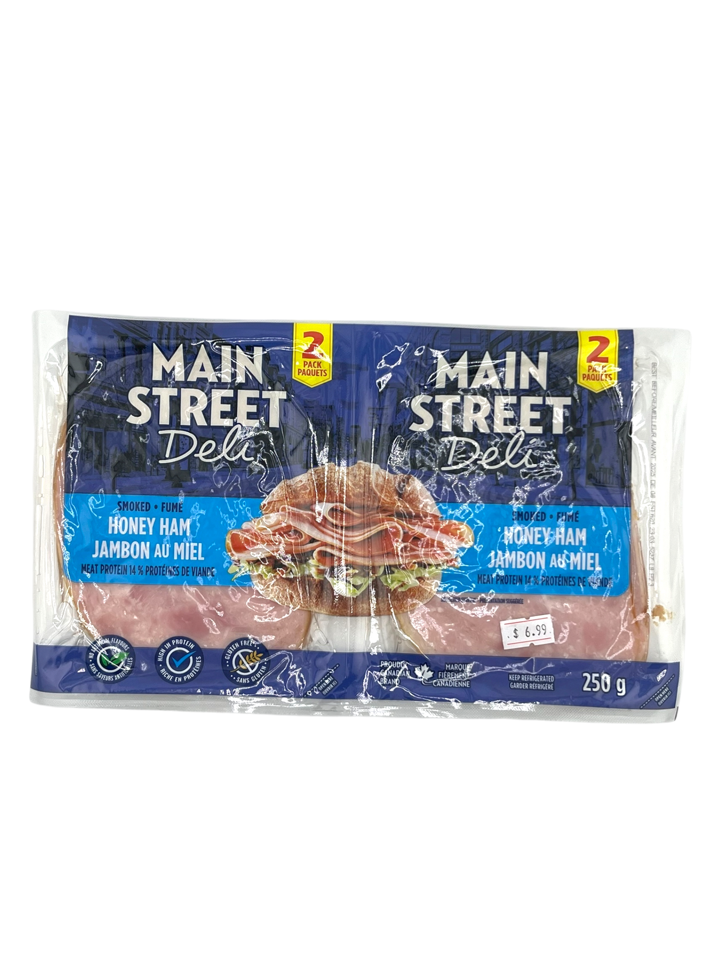Main Street Deli - Smoked Honey Ham - 250g