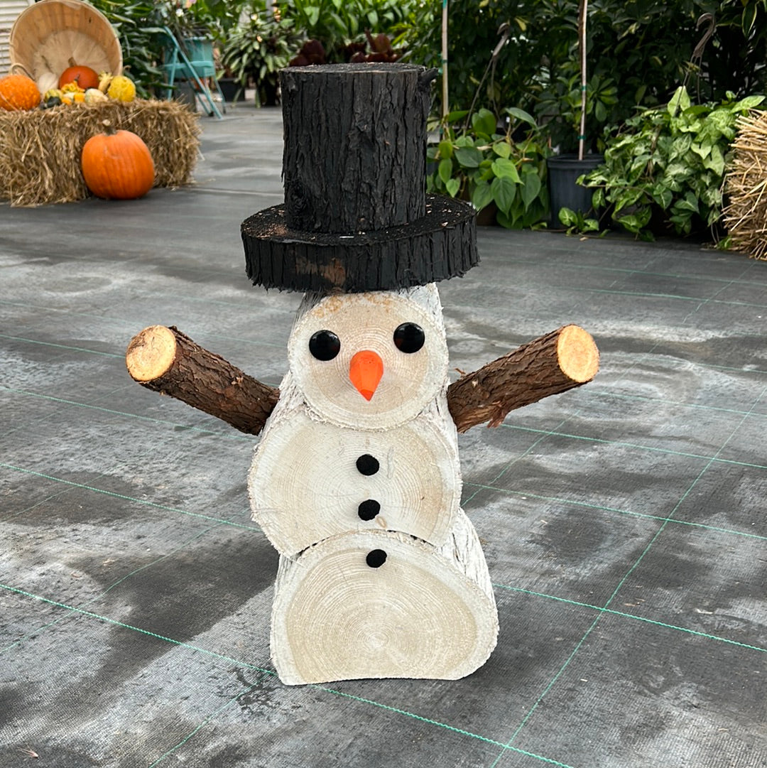 Wooden Snowman