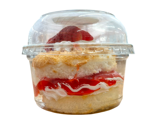 Valentine's Angel Food Cake and Strawberry Cup