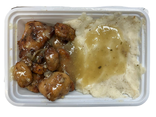 Chicken with Mashed Potatoes and Gravy