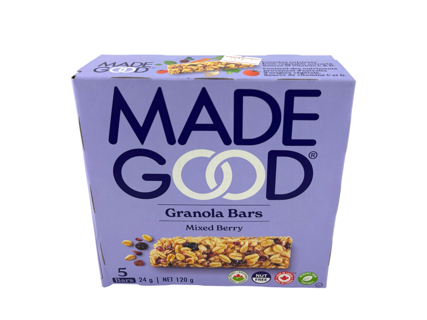 Made Good Granola Bars - Mixed Berry - 5x24g