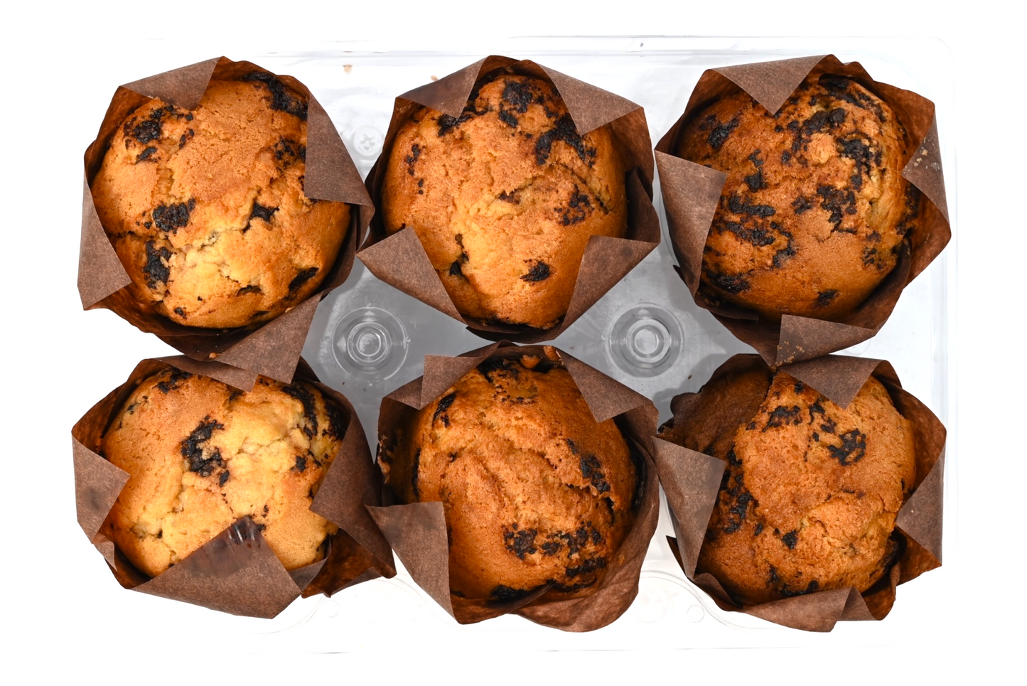 Homemade Chocolate Chip Muffins - 6 Pack