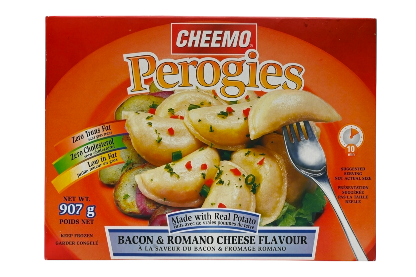 Cheemo Perogies - Potato, Bacon, and Romano Cheese - 907g