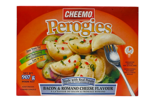 Cheemo Perogies - Potato, Bacon, and Romano Cheese - 907g