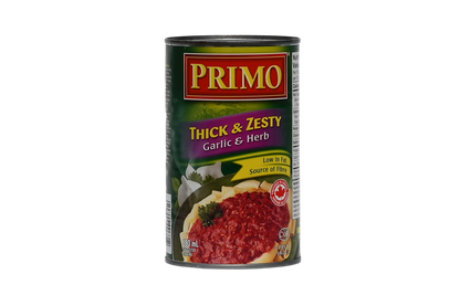 Primo Thick & Zesty Pasta Sauce - Garlic & Herb - 680ml