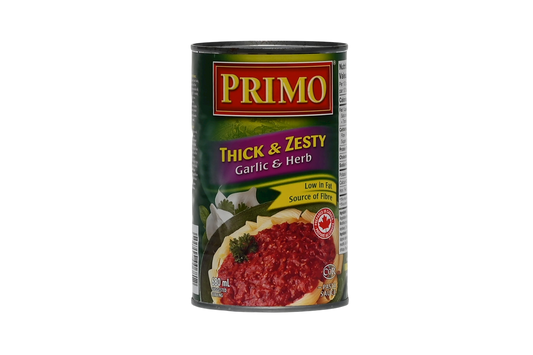 Primo Thick & Zesty Pasta Sauce - Garlic & Herb - 680ml