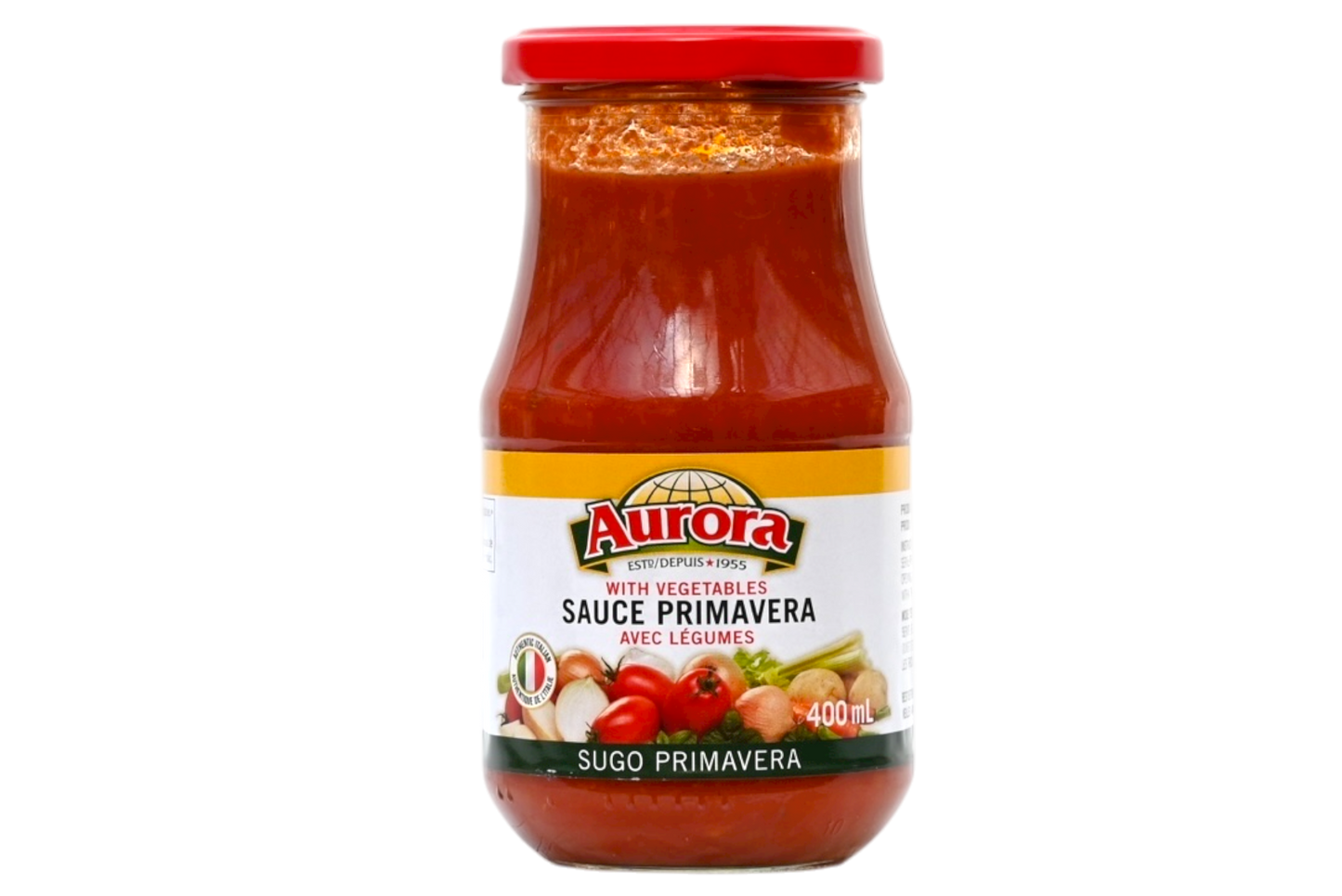 Aurora Sauce Primavera with Vegetables - 400ml