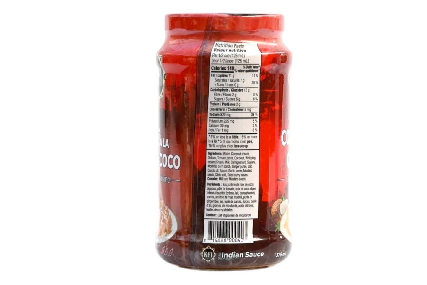 KFI Coconut Curry Cooking Sauce - 375ml