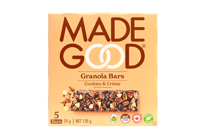 Made Good Granola Bars - Cookies & Creme - 5x24g