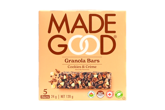 Made Good Granola Bars - Cookies & Creme - 5x24g