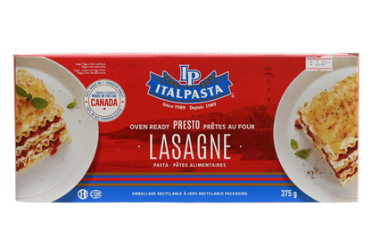 Italpasta Oven Ready Lasagna Noodles - 375g