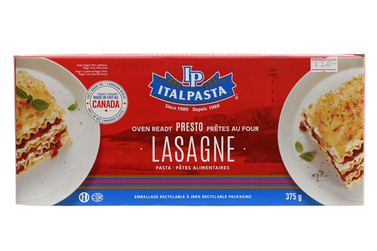 Italpasta Oven Ready Lasagna Noodles - 375g