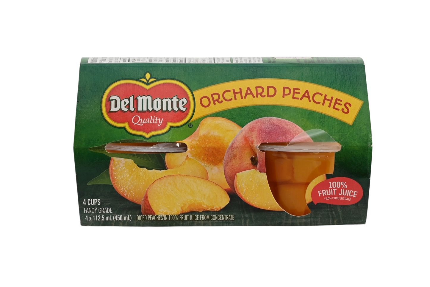 Del Monte Orchard Diced Peaches - 4x112.5ml