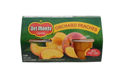 Del Monte Orchard Diced Peaches - 4x112.5ml
