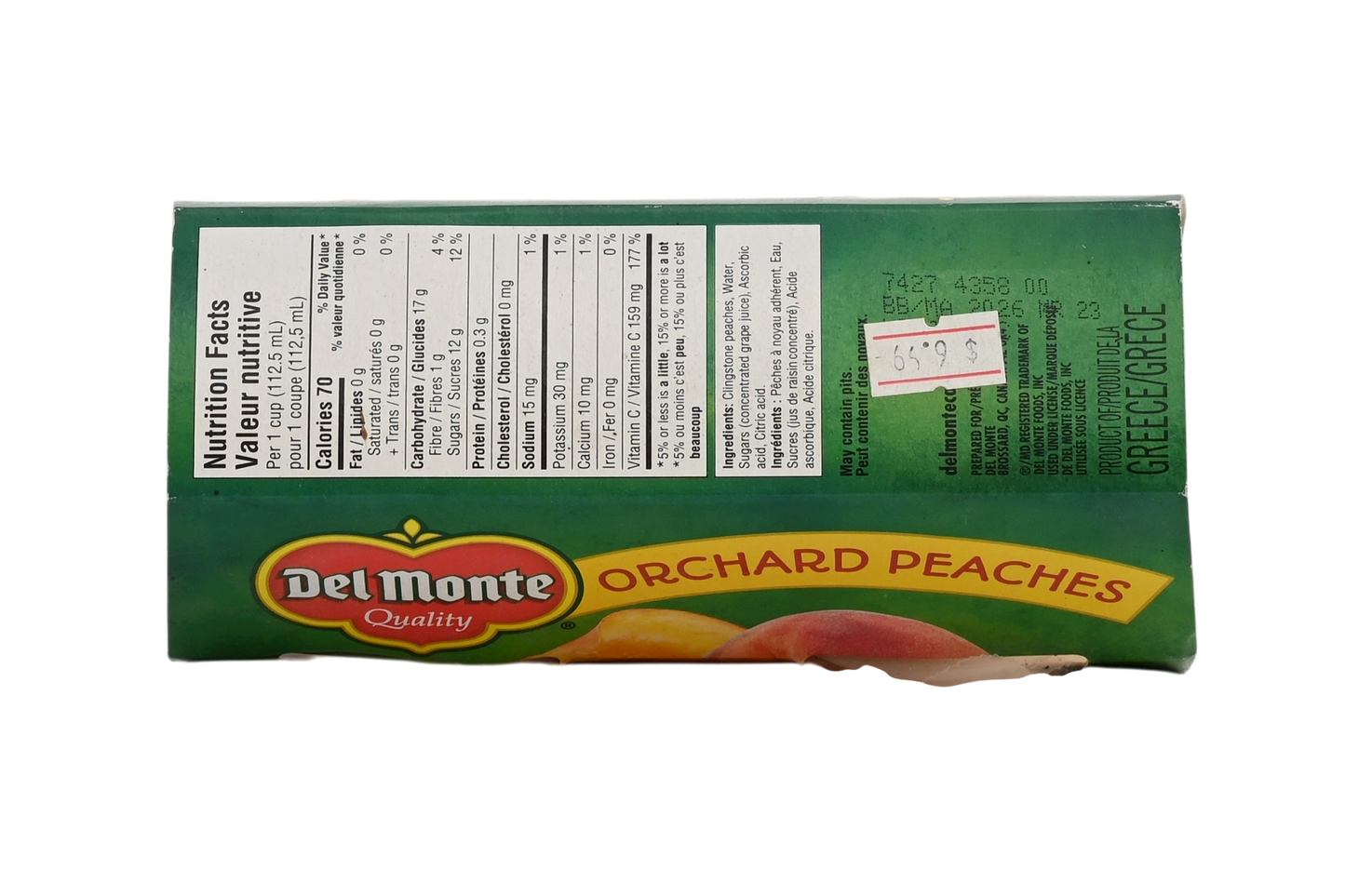 Del Monte Orchard Diced Peaches - 4x112.5ml