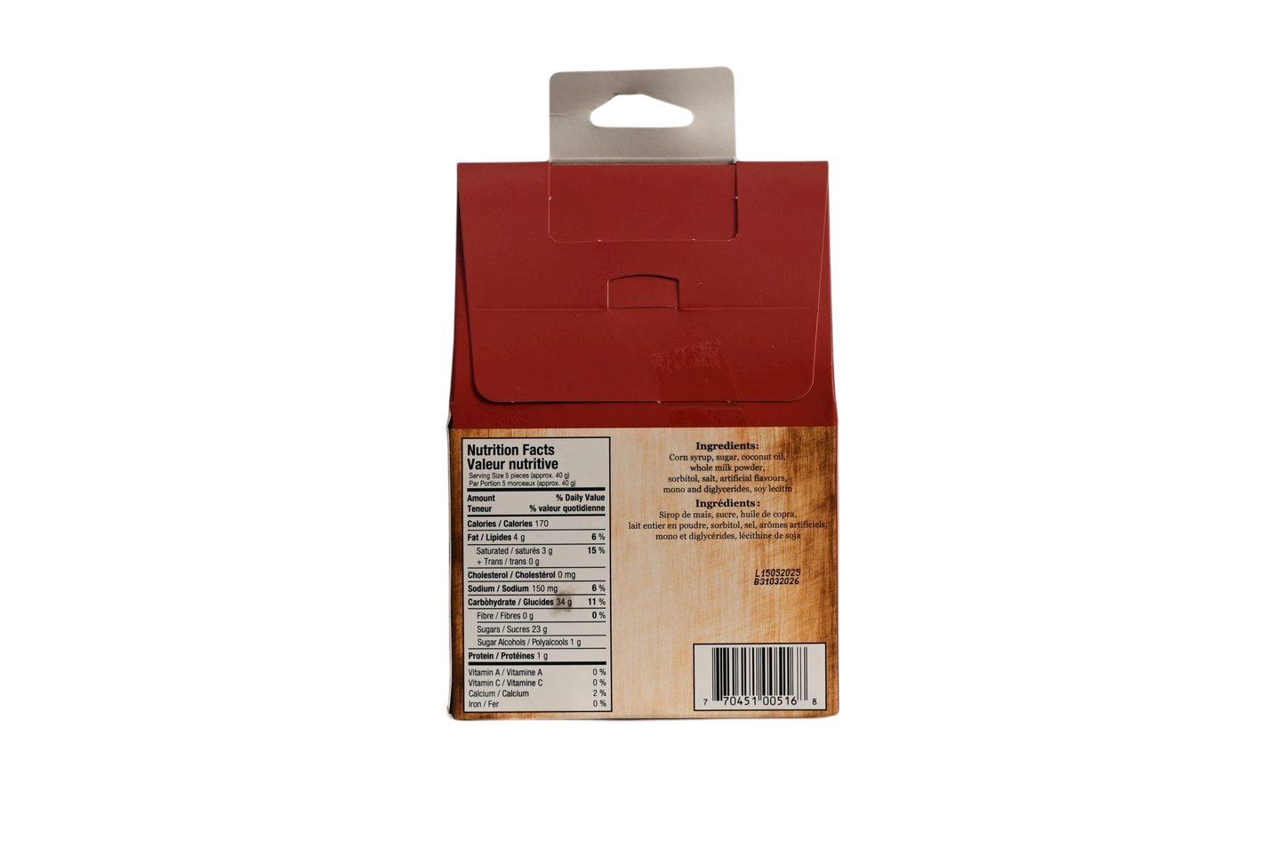 Jakeman's Maple Flavoured Toffee - 200g
