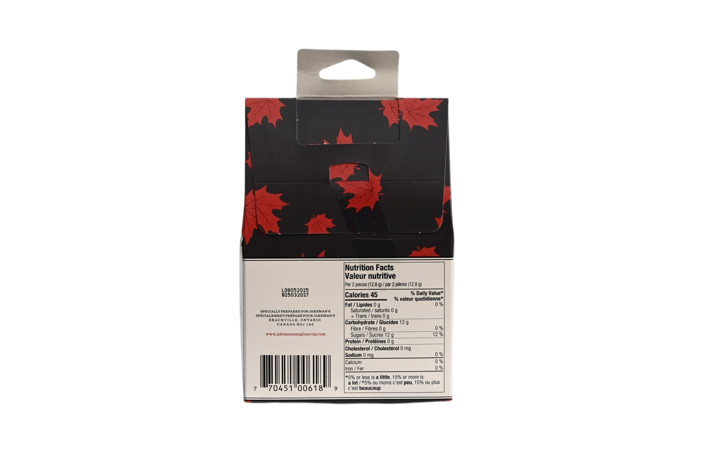 Jakeman's Maple Leaf Hard Candy - 160g