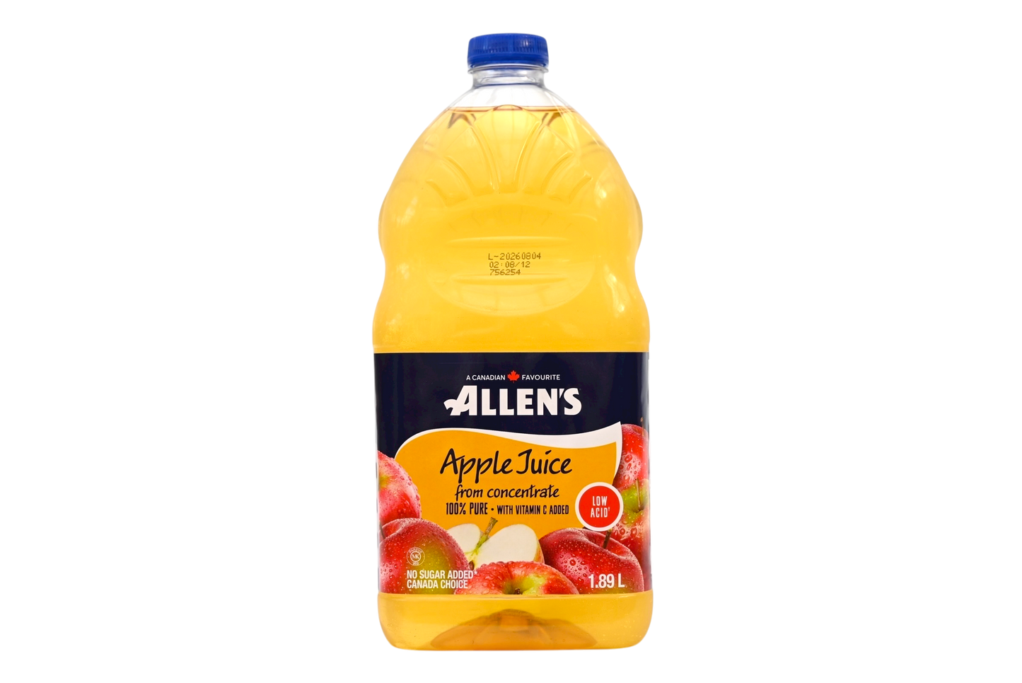 Allen's Apple Juice Low Acid - 1.89L