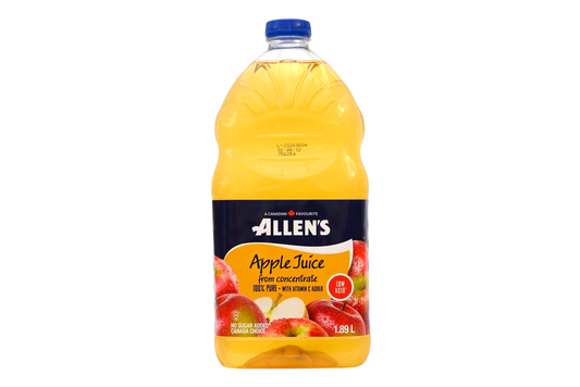 Allen's Apple Juice Low Acid - 1.89L