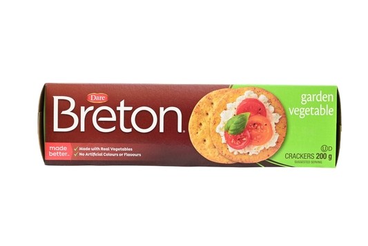 Breton Garden Vegetable Crackers - 200g