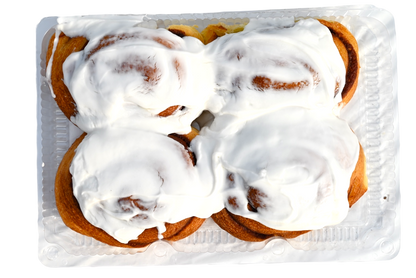 Homemade Cinnamon Buns With Icing - 4 Pack