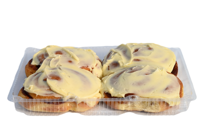 Homemade Cinnamon Buns With Cream Cheese Icing - 4 Pack