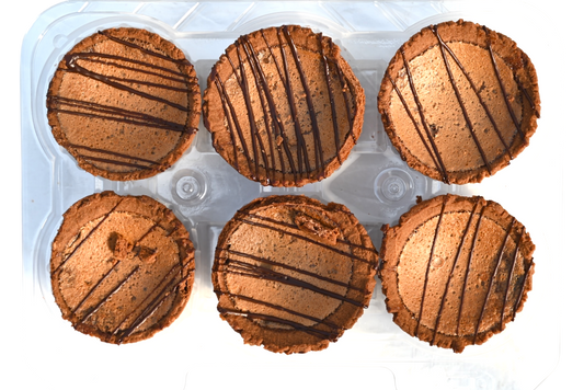 Homemade Chocolate Butter Tarts - 6 Pack - Frozen