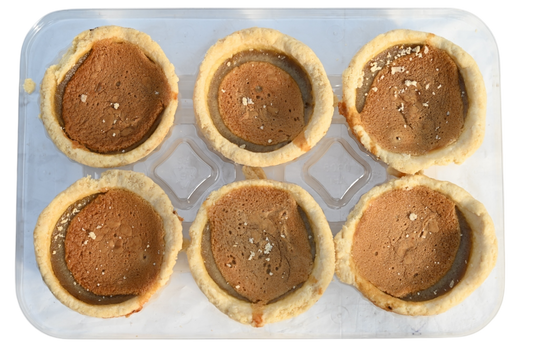 Homemade Plain Butter Tarts - 6 pack - Frozen