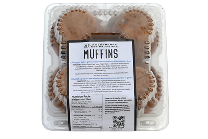 O'Doughs Gluten Free Wild Blueberry Muffins - 300g - Frozen