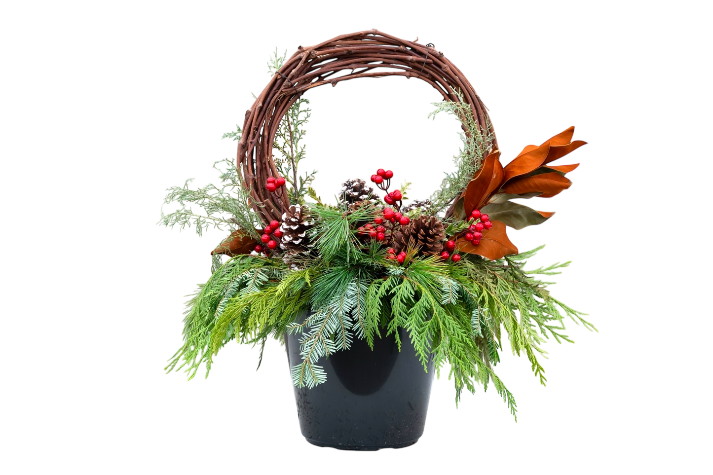 12" Hoop Christmas Urn