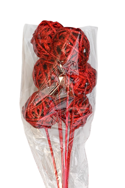 Kamboi Balls - Red glitter