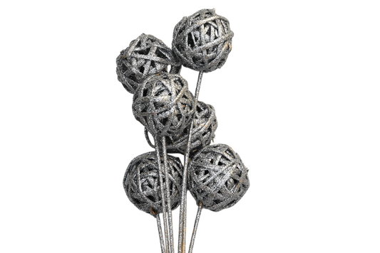 Kamboi Balls - Silver glitter