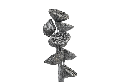Large Lotus Pods - Silver glitter