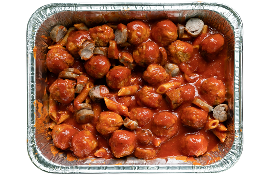 Penne, Sausage, and Meatballs in Tomato Sauce - 2kg