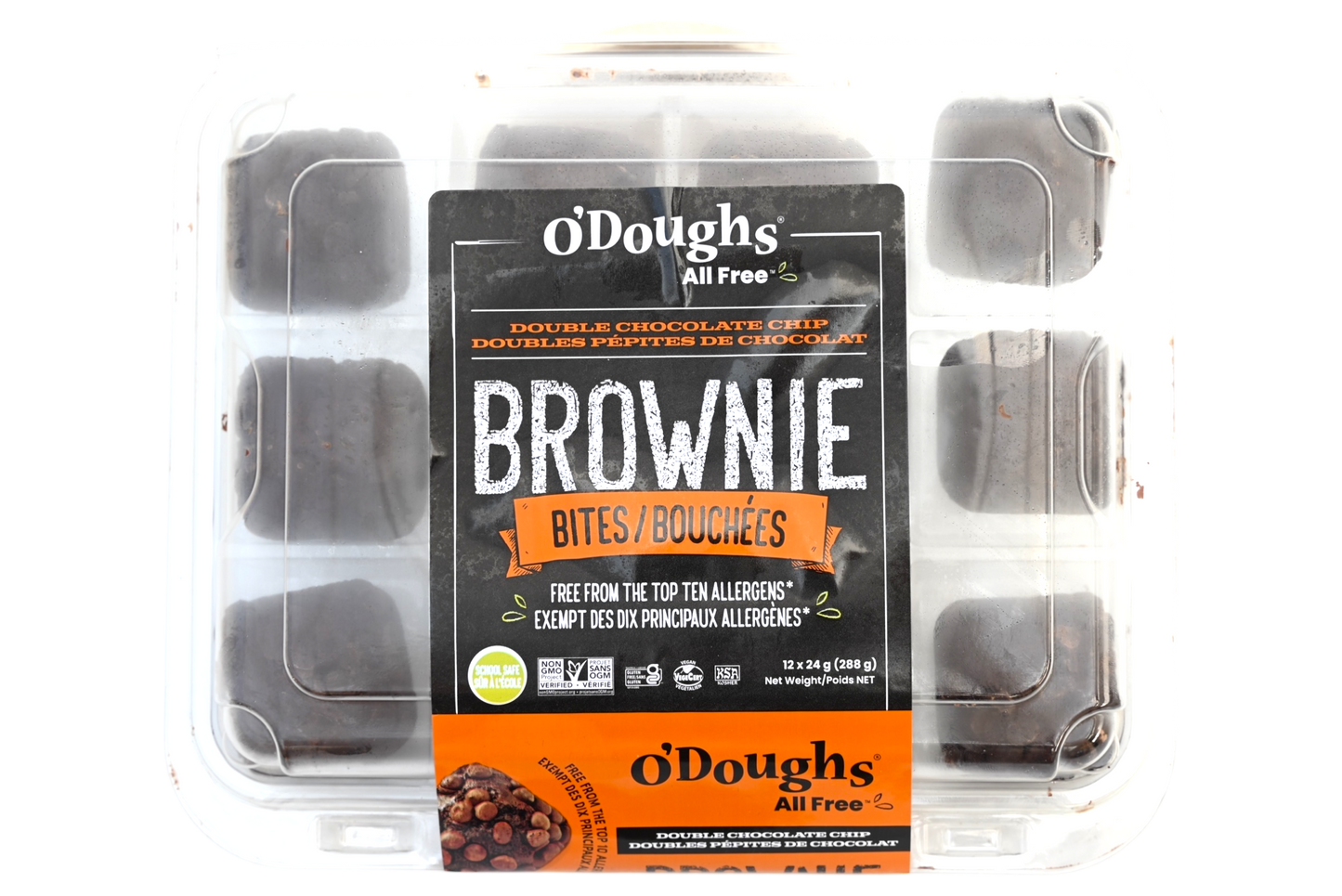 Double Chocolate Chip Brownie Bites - ALLFree - 288g - Frozen