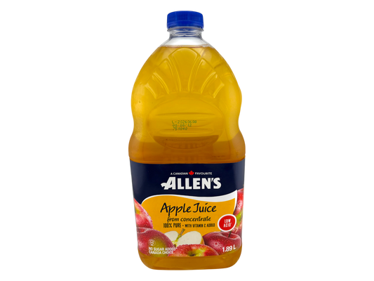 Allen's Apple Juice Low Acid - 1.89L