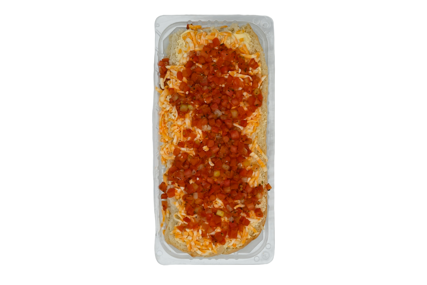 Frozen Homemade Garlic Bread with Cheese and Bruschetta