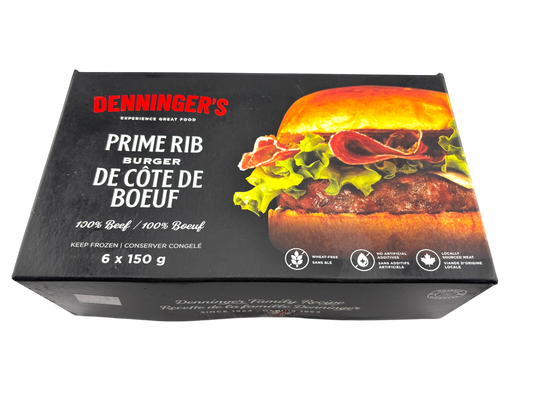 Denninger's Prime Rib Burgers Box 6x150g